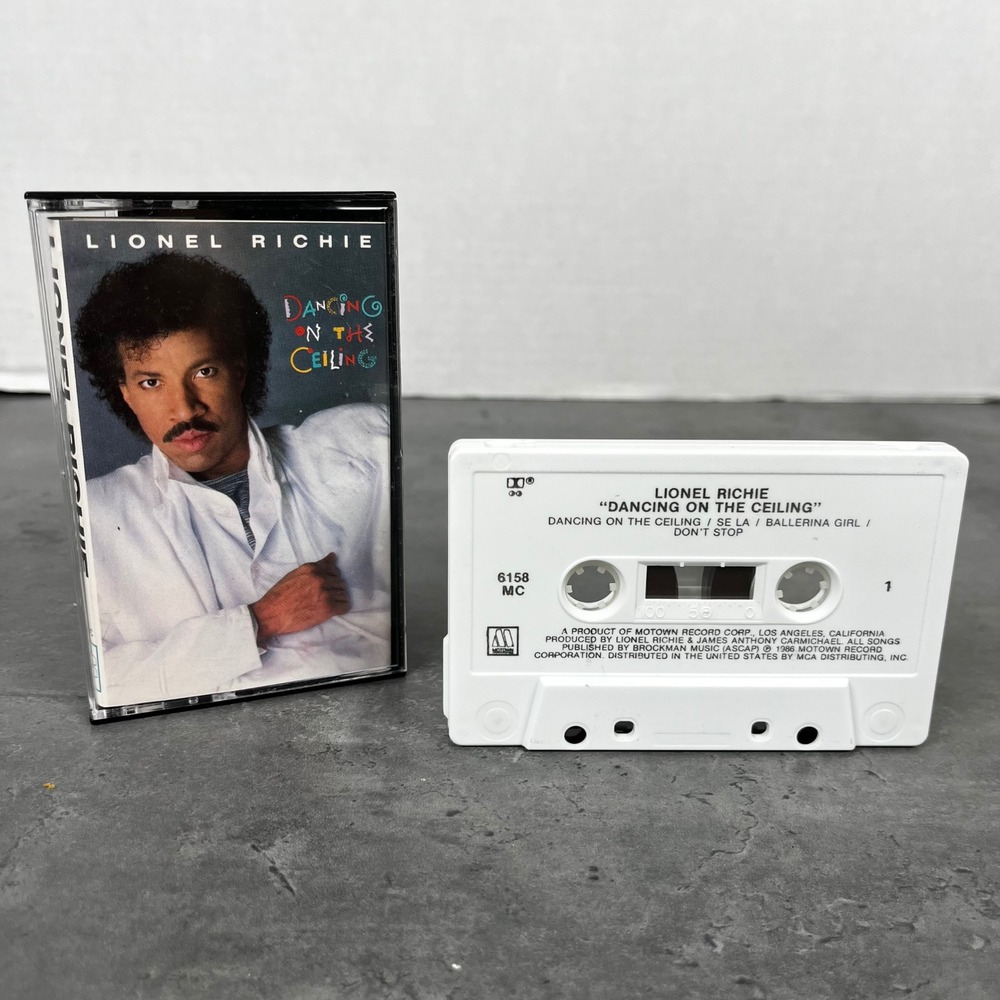 Lionel Richie‎ Dancing On The Ceiling Cassette Tape 1986 Motown 6158MC Say EUC